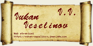 Vukan Veselinov vizit kartica